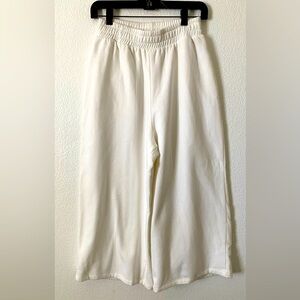 Zara Women's Wide Leg Pants White Size M